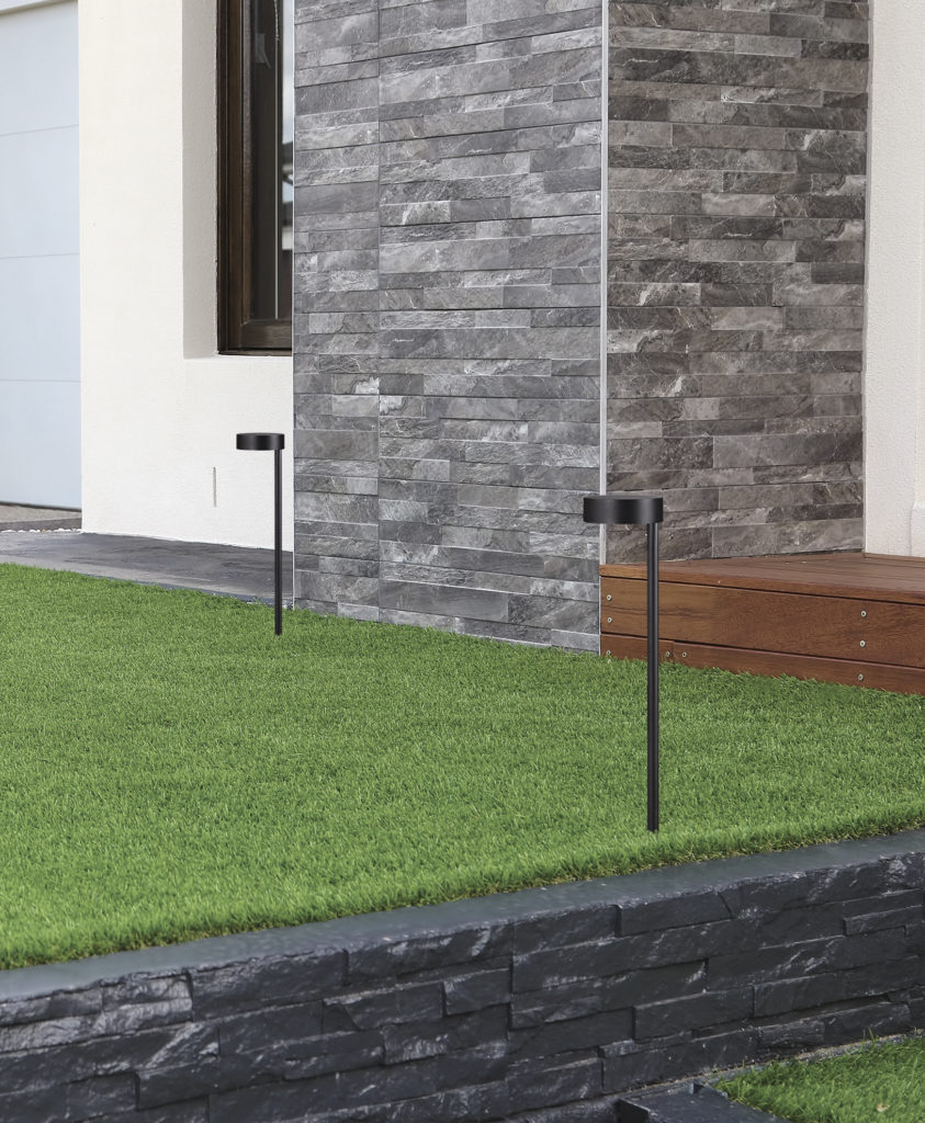 Modern architecture exterior details with Artificial grass